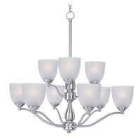 Stefan Multi-Tier Chandelier Satin Nickel by Maxim Lighting