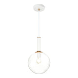 Stellar Pendant 10 Inch Aged Gold Brass Clear