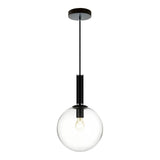 Stellar Pendant 10 Inch Black Clear