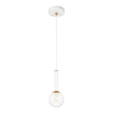 Stellar Pendant 4 Inch Aged Gold Brass Clear