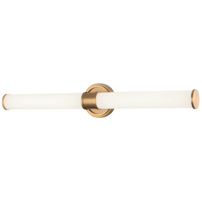 Steveston 2 Light Vanity Aged Gold Brass By Matteo