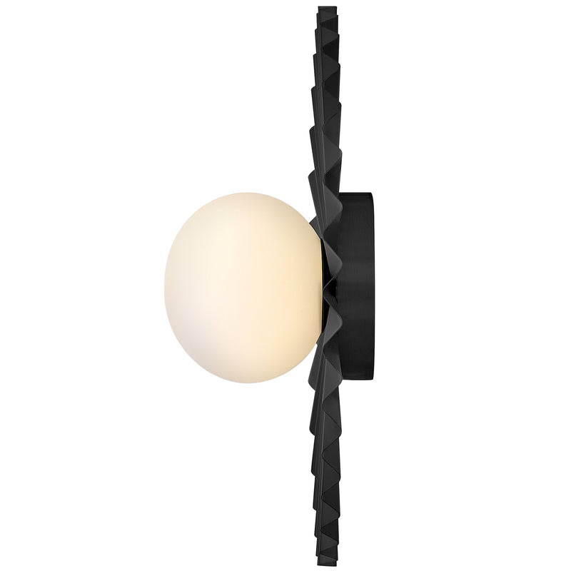 Stevie Wall/Ceiling Light Medium Black Lark Living - Side View