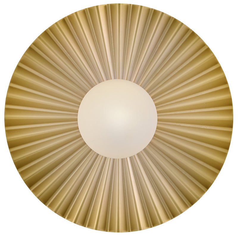 Stevie Wall/Ceiling Light Medium Lacquered Brass Lark Living - Down View1