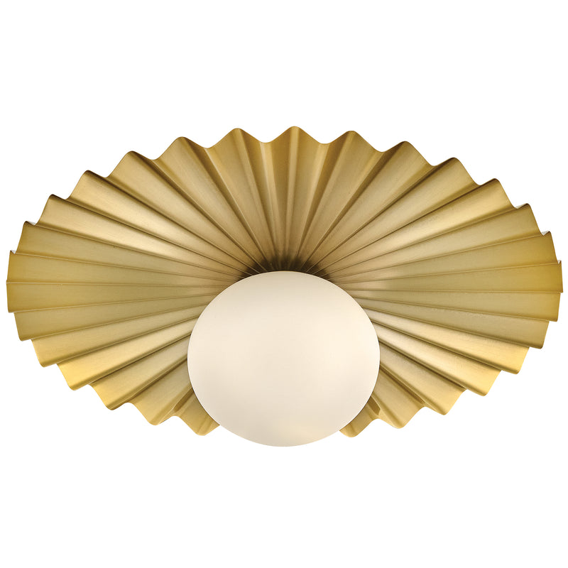 Stevie Wall/Ceiling Light Medium Lacquered Brass Lark Living - Front View1