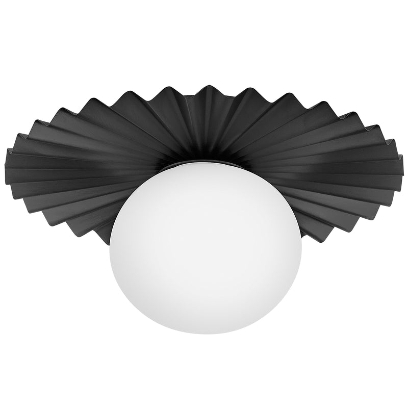 Stevie Wall/Ceiling Light Small Black Lark Living - Front View1