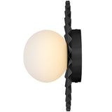 Stevie Wall/Ceiling Light Small Black Lark Living - Side View