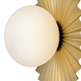Stevie Wall/Ceiling Light Small Lacquered Brass Lark Living - Detailed View2