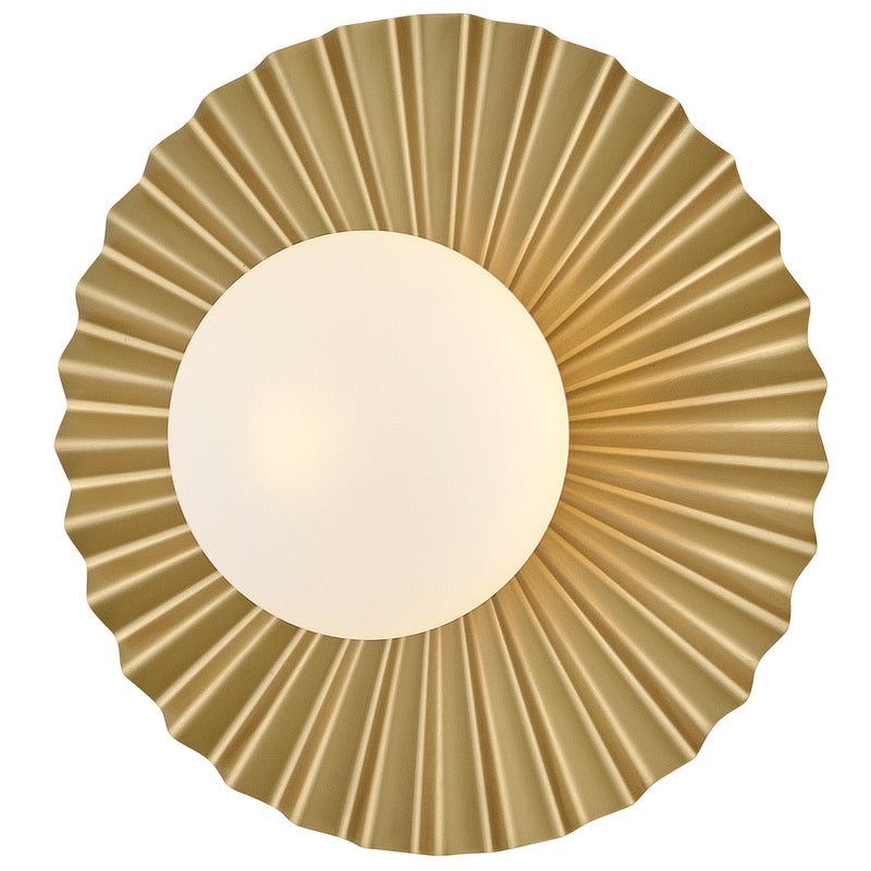 Stevie Wall/Ceiling Light Small Lacquered Brass Lark Living - Down View3