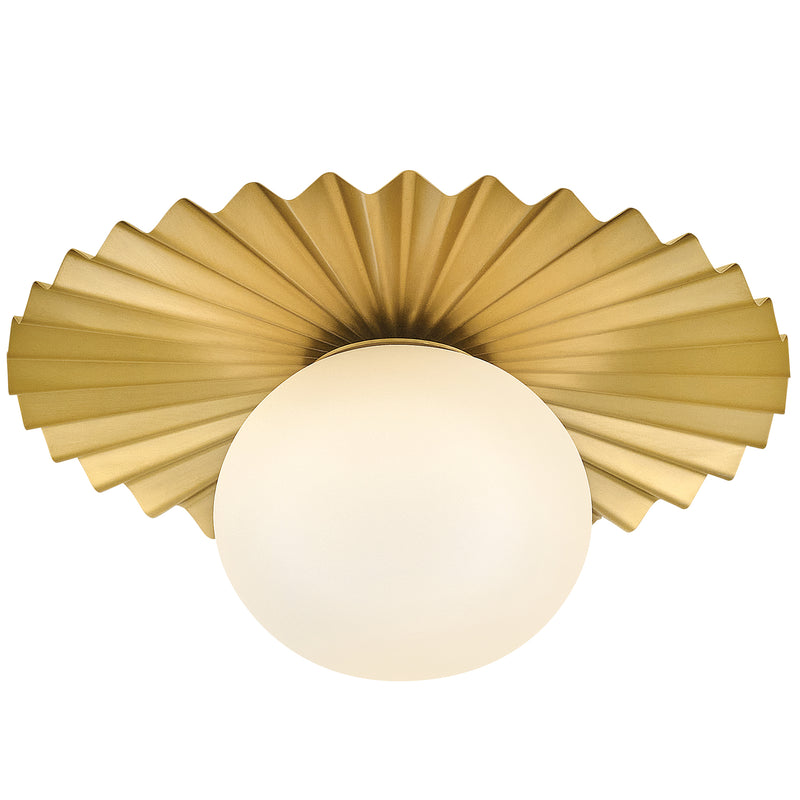 Stevie Wall/Ceiling Light Small Lacquered Brass Lark Living