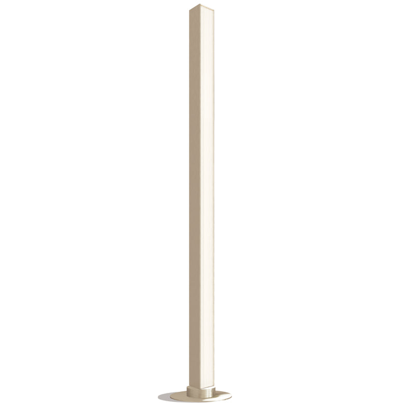 Stick Floor Lamp Satin Gold Nickel By Contradi