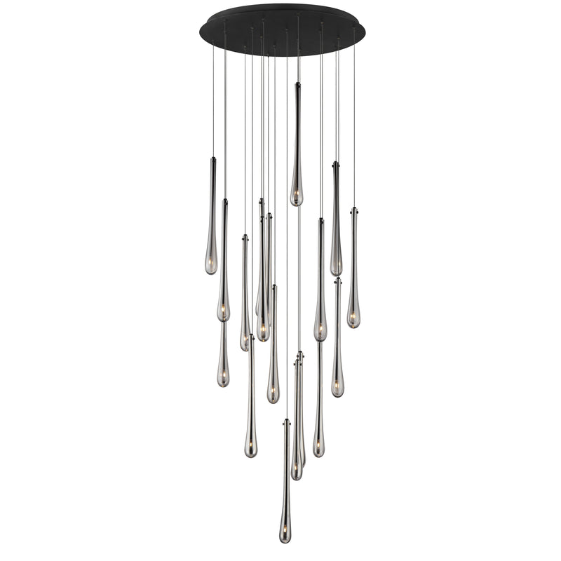 Stillo 18-Light LED Pendant by ET2 - Black