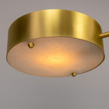 Stirling Alabaster Chandelier - Satin Brass