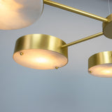 Stirling Alabaster Chandelier - Satin Brass