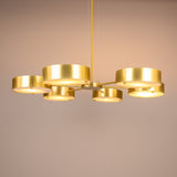 Stirling Alabaster Chandelier - Satin Brass
