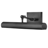 Stokes Adjustable Picture Light Black Medium By Hinkley Main View
