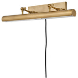 Stokes Adjustable Picture Light Heritage Brass Large By Hinkley Side View 1
