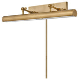 Stokes Adjustable Picture Light Heritage Brass Large By Hinkley Side View 2