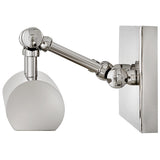 Stokes Adjustable Picture Light Polished Nickle Large By Hinkley Side View 10