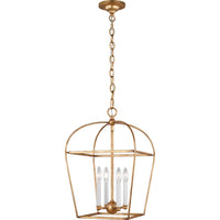 Stonington Lantern Chandelier — 13 3/8", Antique Gild