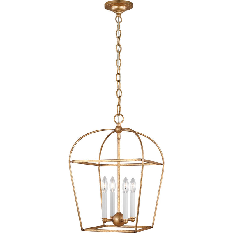 Stonington Lantern Chandelier — 13 3/8", Antique Gild
