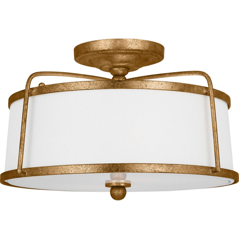 Stonington Semi-Flushmount — 14", Antique Gild