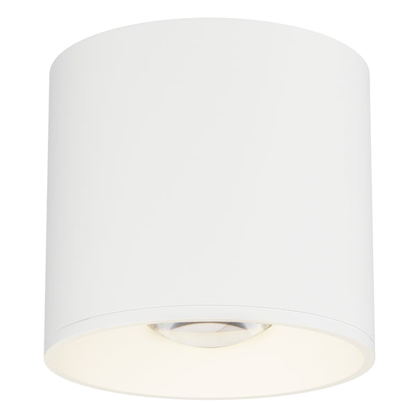 Stout Round Indoor Outdoor Flush Mount White By Maxim Lighting