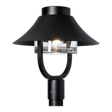 Stowe Outdoor Post Lantern, shown in Coastal Black, by Hubbardton Forge