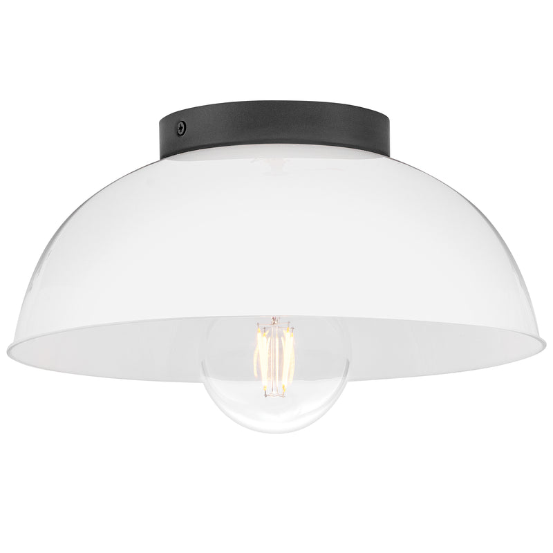 Stu Flush Mount Black Cased Opal By Lark Living