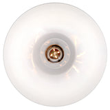 Stu Flush Mount Lacquered Brass Cased Opal By Lark Living - Down View