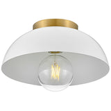 Stu Flush Mount Matte White By Lark Living - Side View3