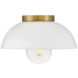 Stu Flush Mount Matte White By Lark Living - Side View4