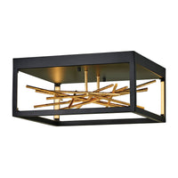 Styx Medium LED Flush Mount - Black - by Fredrick Ramond
