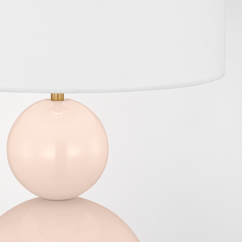 Suki Table Lamp Blush By Visual Comfort Studio Detailed View