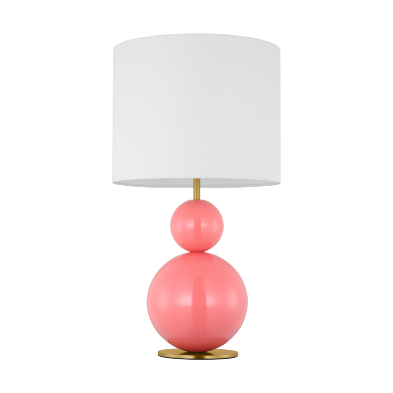 Suki Table Lamp Coral By Visual Comfort Studio Front View