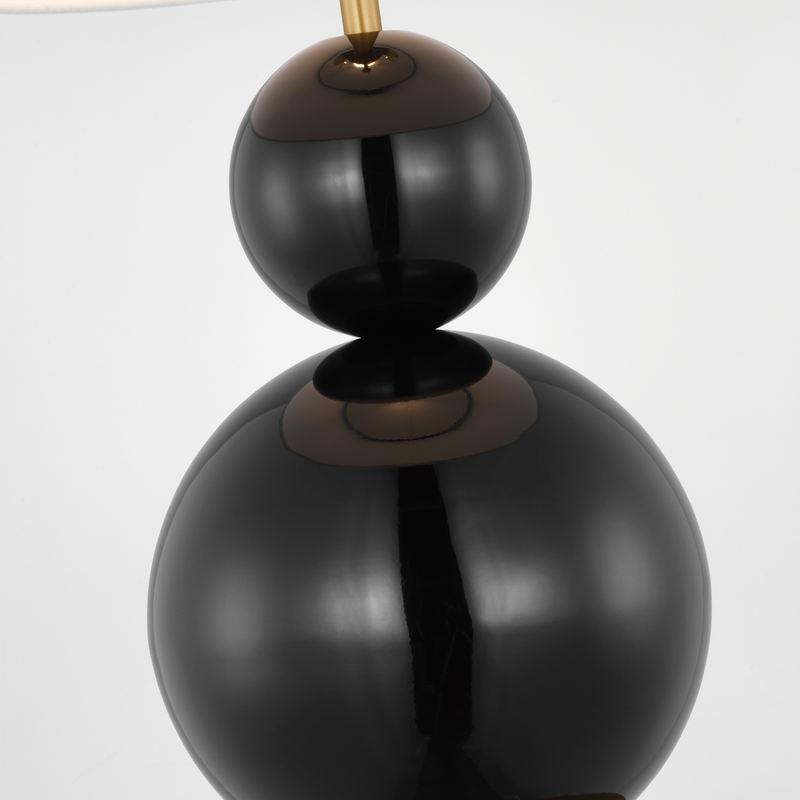 Suki Table Lamp Gloss Black By Visual Comfort Studio Detailed View
