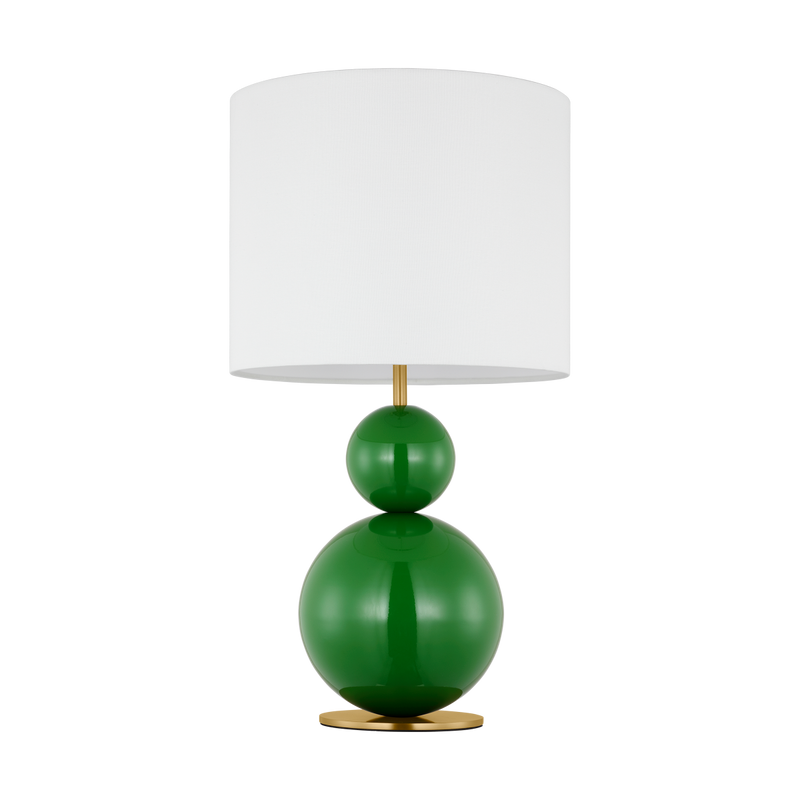 Suki Table Lamp Green By Visual Comfort Studio Front View
