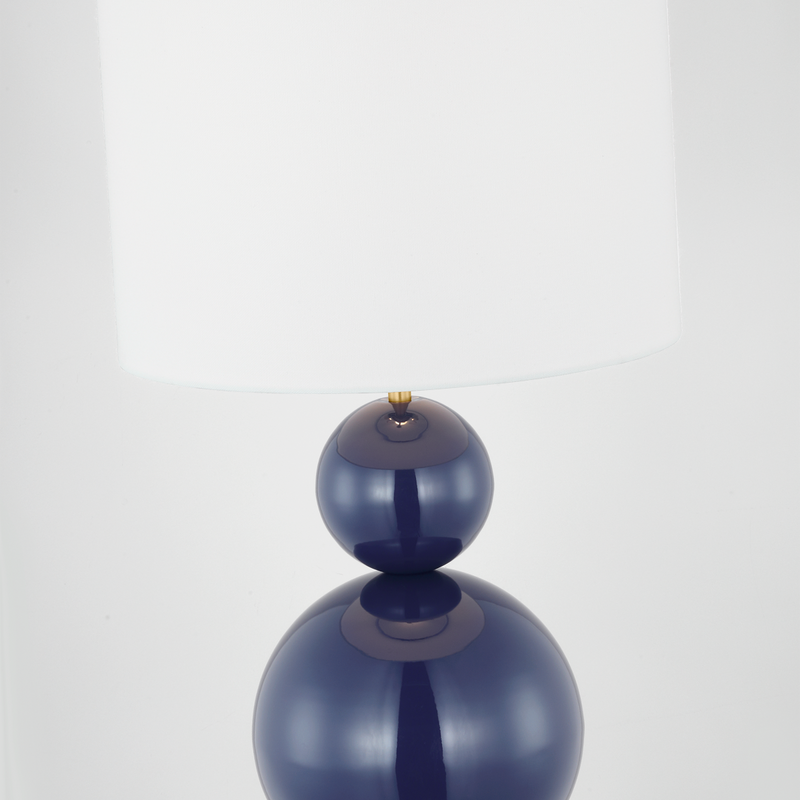 Suki Table Lamp Navy By Visual Comfort Studio Front View