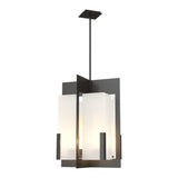 Summit Lantern Pendant in Dark Smoke, Frosted Glass by Hubbardton Forge