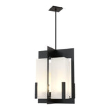 Summit Lantern Pendant in Ink, Frosted Glass by Hubbardton Forge
