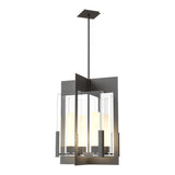 Summit Lantern Pendant in Natural Iron, Clear Glass by Hubbardton Forge