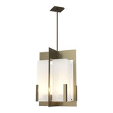 Summit Lantern Pendant in Soft Gold, Frosted Glass by Hubbardton Forge