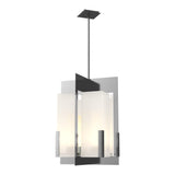 Summit Lantern Pendant in Sterling, Frosted Glass by Hubbardton Forge