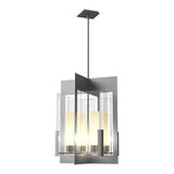 Summit Lantern Pendant in Vintage Platinum, Clear Glass by Hubbardton Forge