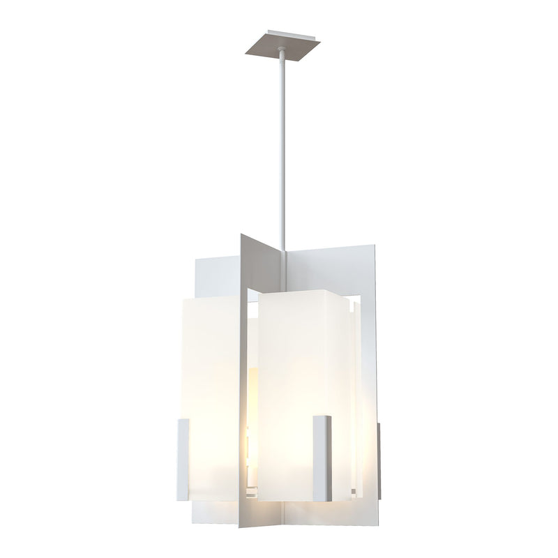 Summit Lantern Pendant in White, Frosted Glass by Hubbardton Forge