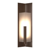 Summit Outdoor Wall Light Large in Coastal Bronze, Frosted Glass by Hubbardton Forge