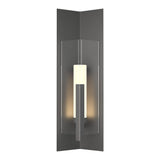 Summit Outdoor Wall Light Large in Natural Iron, Clear Glass by Hubbardton Forge