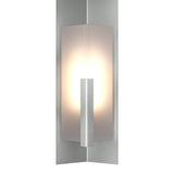 Summit Outdoor Wall Light Medium in Coastal Burnished Steel, Frosted Glass by Hubbardton Forge