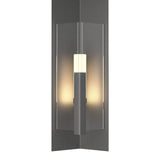 Summit Outdoor Wall Light Medium in Natural Iron, Clear Glass by Hubbardton Forge
