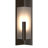 Summit Outdoor Wall Light Medium in Oil Rubbed Bronze, Frosted Glass by Hubbardton Forge