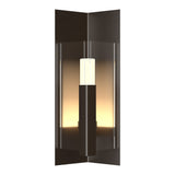Summit Outdoor Wall Light Small in Oil Rubbed Bronze, Clear Glass by Hubbardton Forge